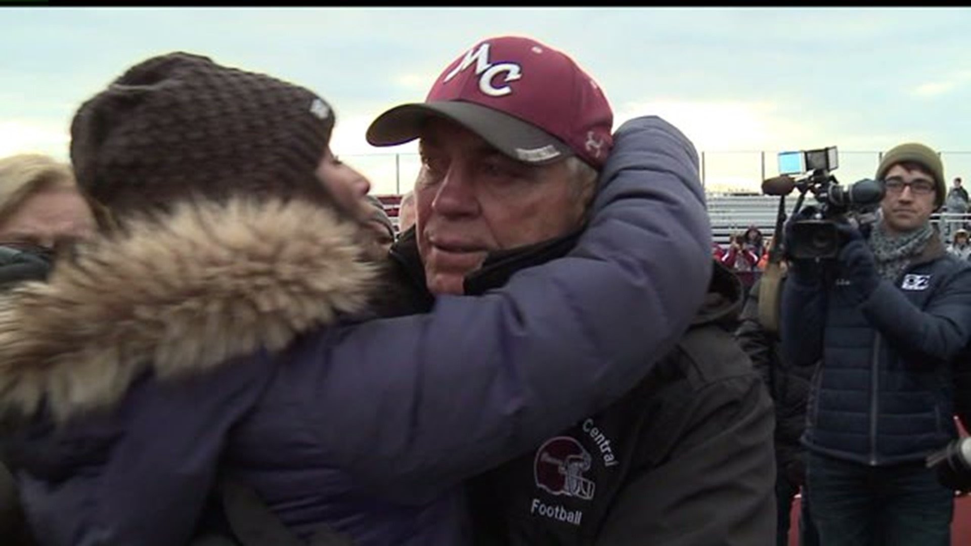 HSFF Mike Williams Coaches Manheim Central for his Last Game Against Bishop McDevitt