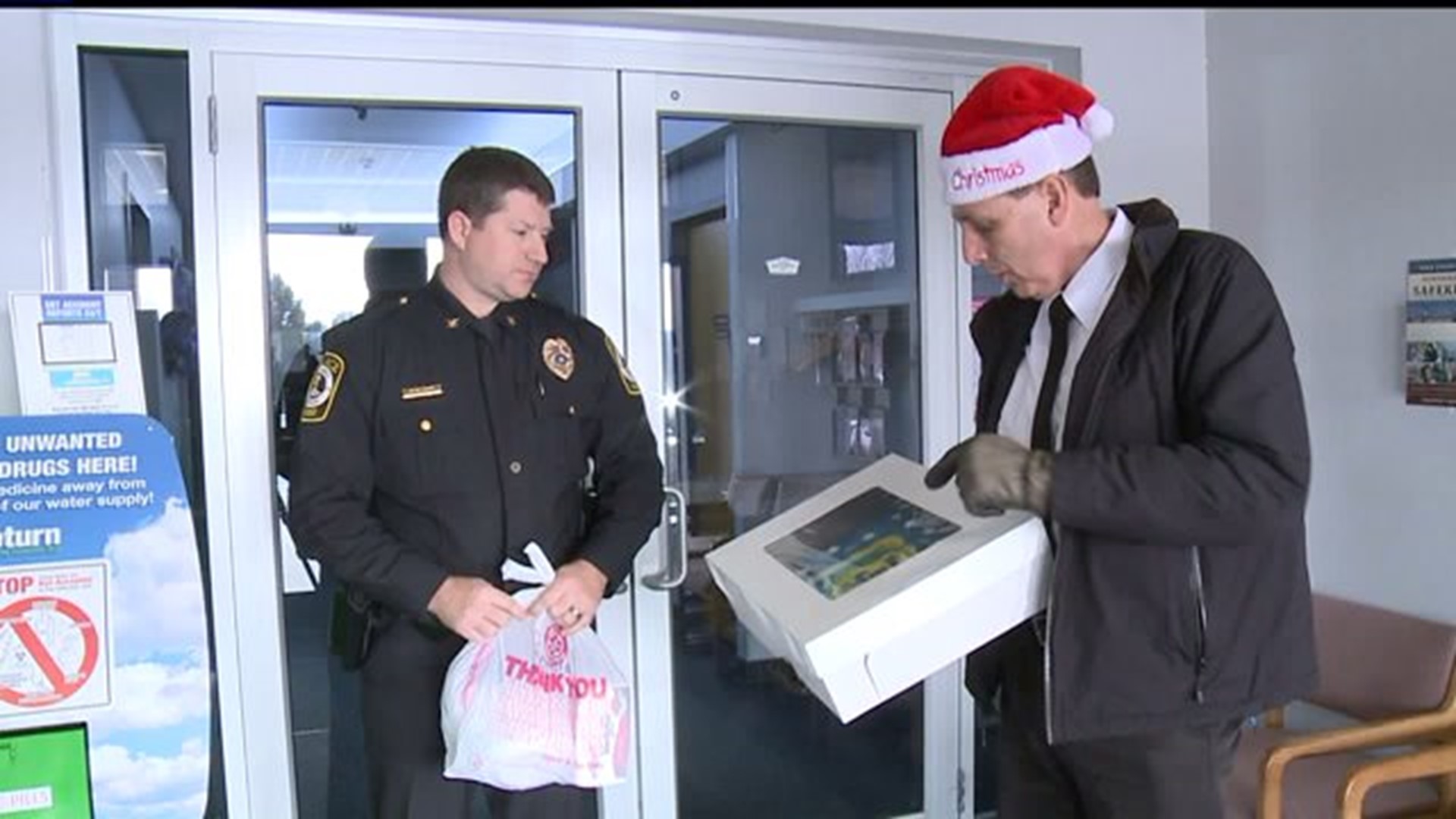Cakes donated to local police