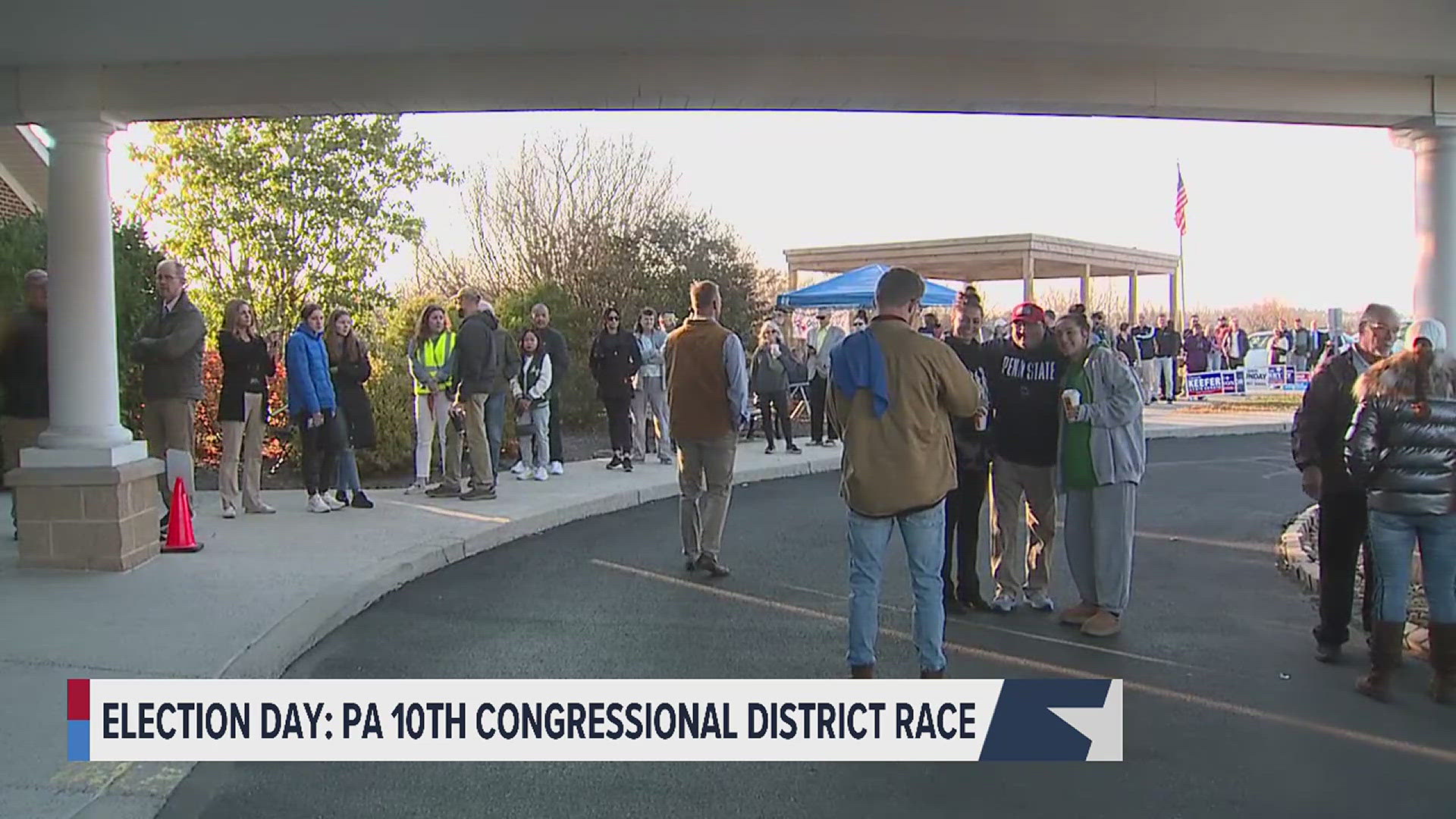 A York County voter extolled the importance of voting at his polling place on Election Day.