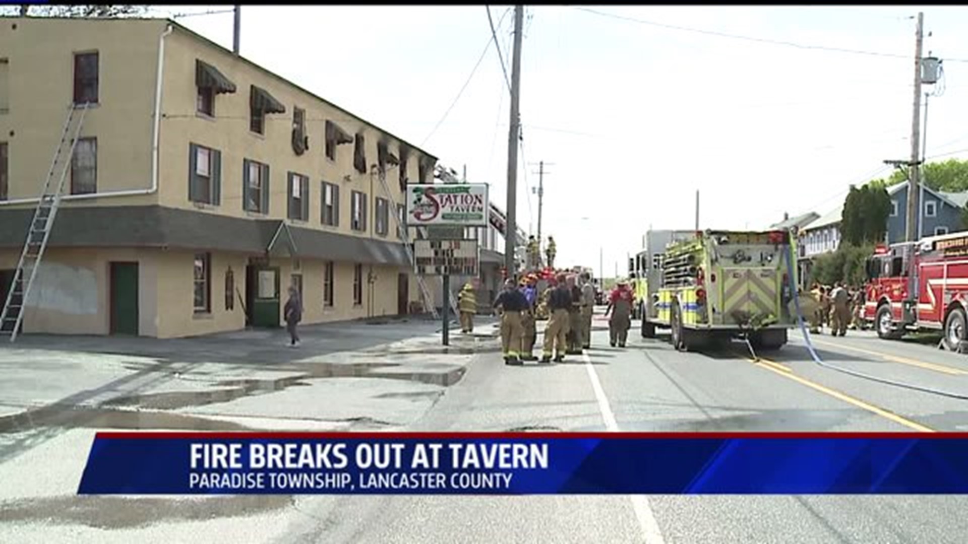 Tavern fire shuts down stretch of Lincoln Highway East