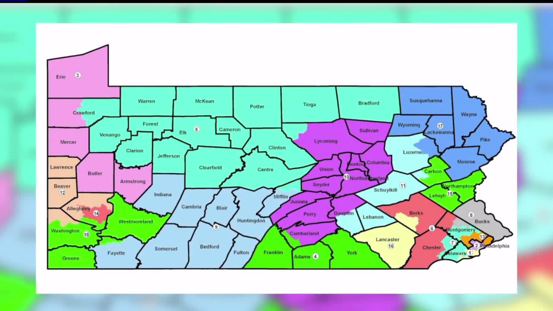 Pennsylvania`s proposed congressional district map prompts reaction