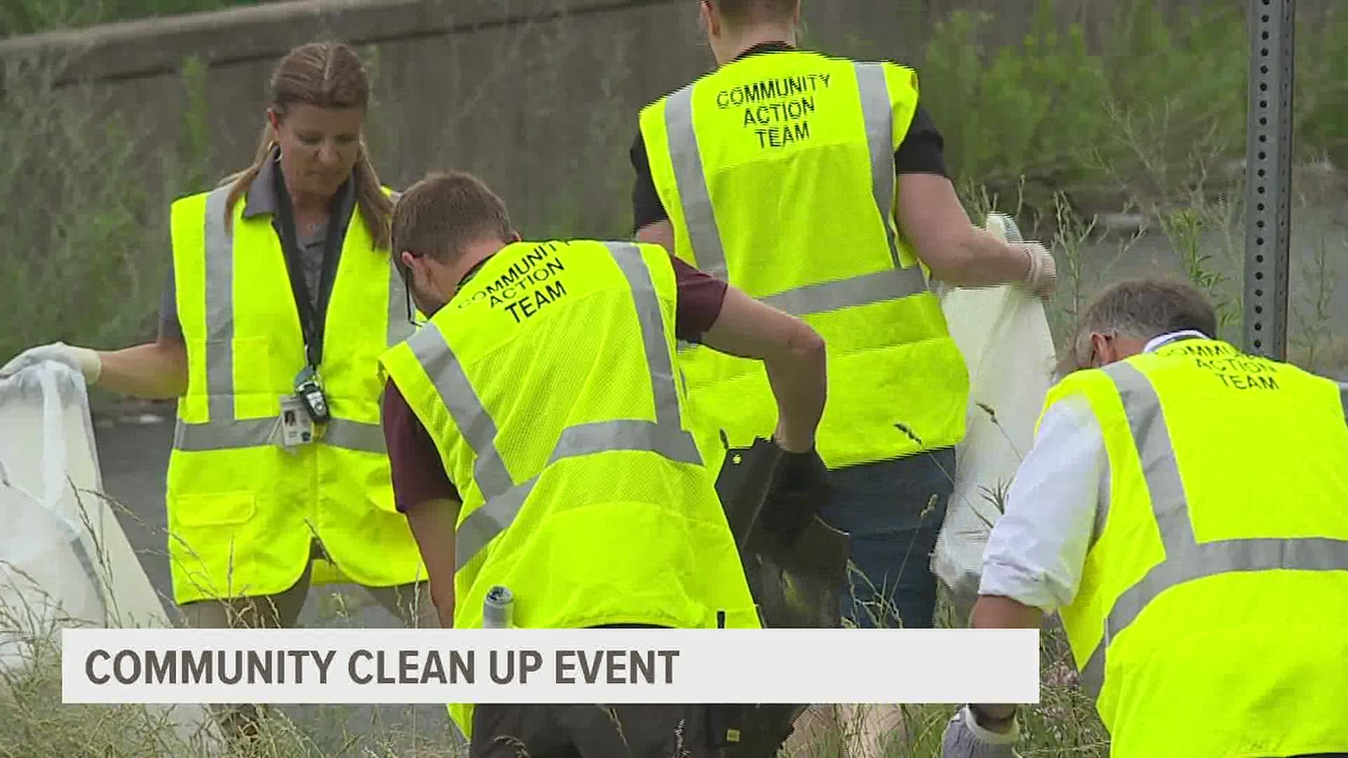 Department of Corrections' reentrants have participated in nine similar cleanup events across the commonwealth since April.