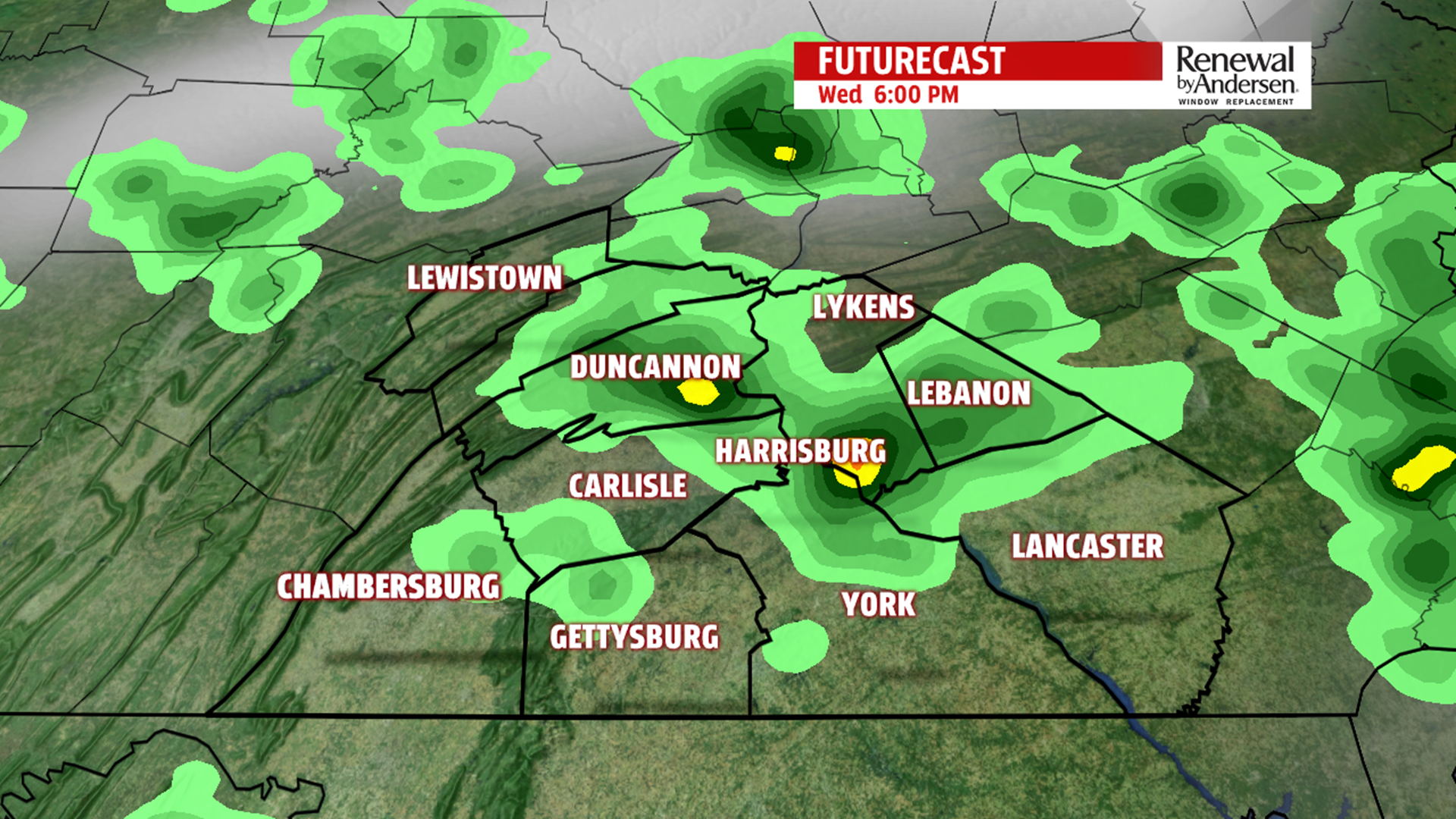 A few storms today and tomorrow, staying muggy to finish the work week ...