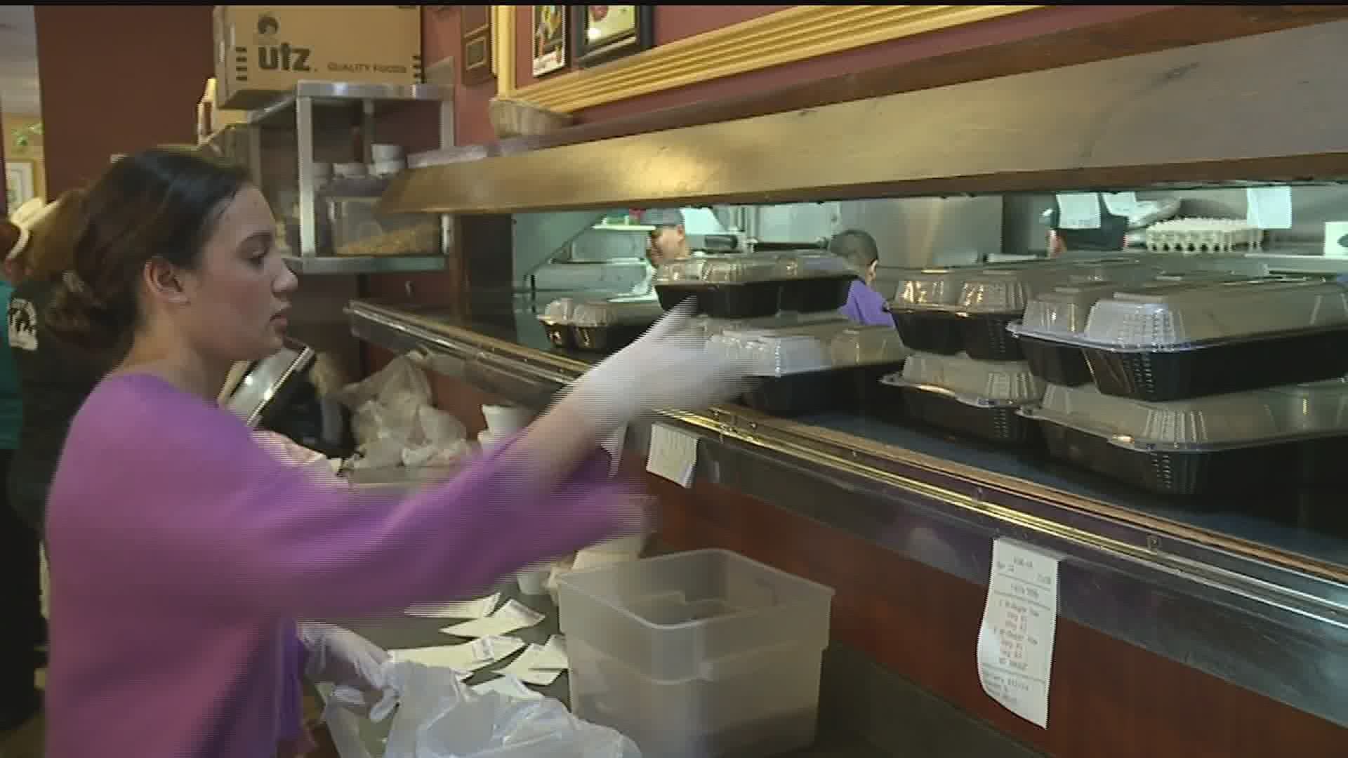 Two Lancaster diners team up to bring healthcare workers and first responders Easter meals.