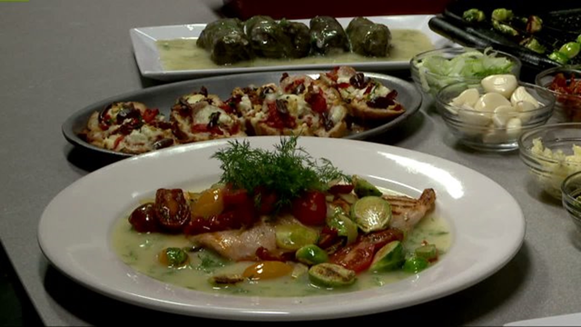 "Olivia`s Mediterranean Restaurant"  Plateing of salmon