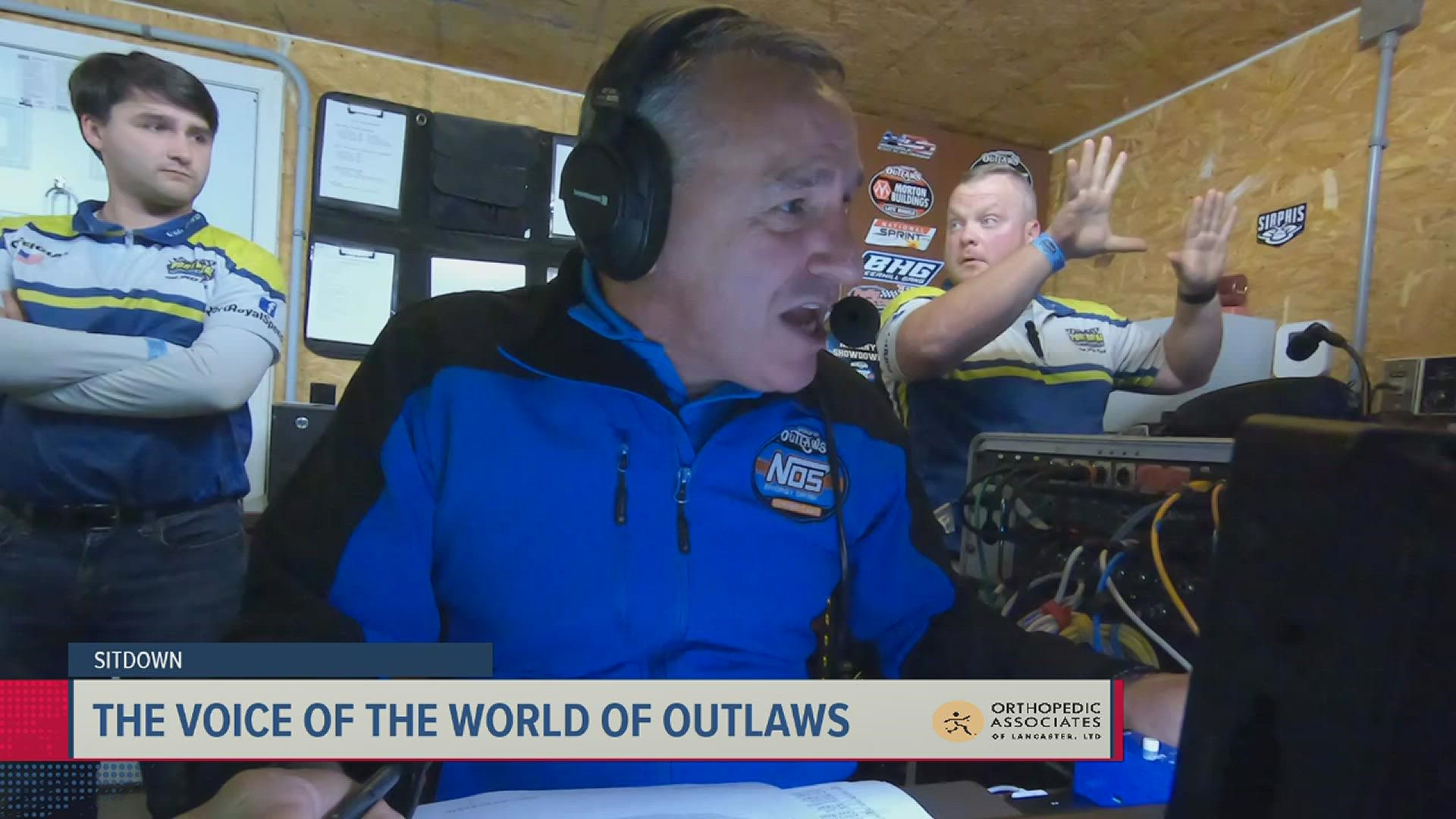 Gibson has been the voice of the World of Outlaws Sprint Cars since 1997.