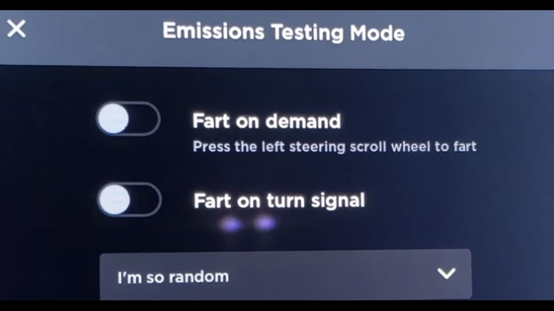 Tesla model y on sale fart mode