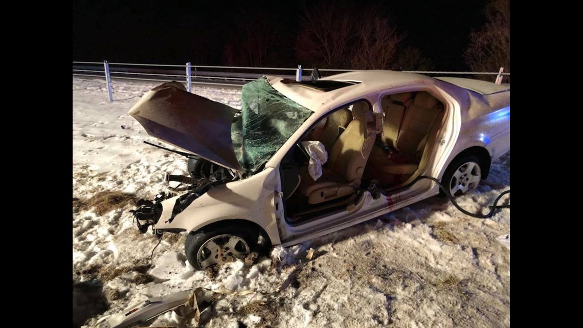 Three people injured after crash on Route 283