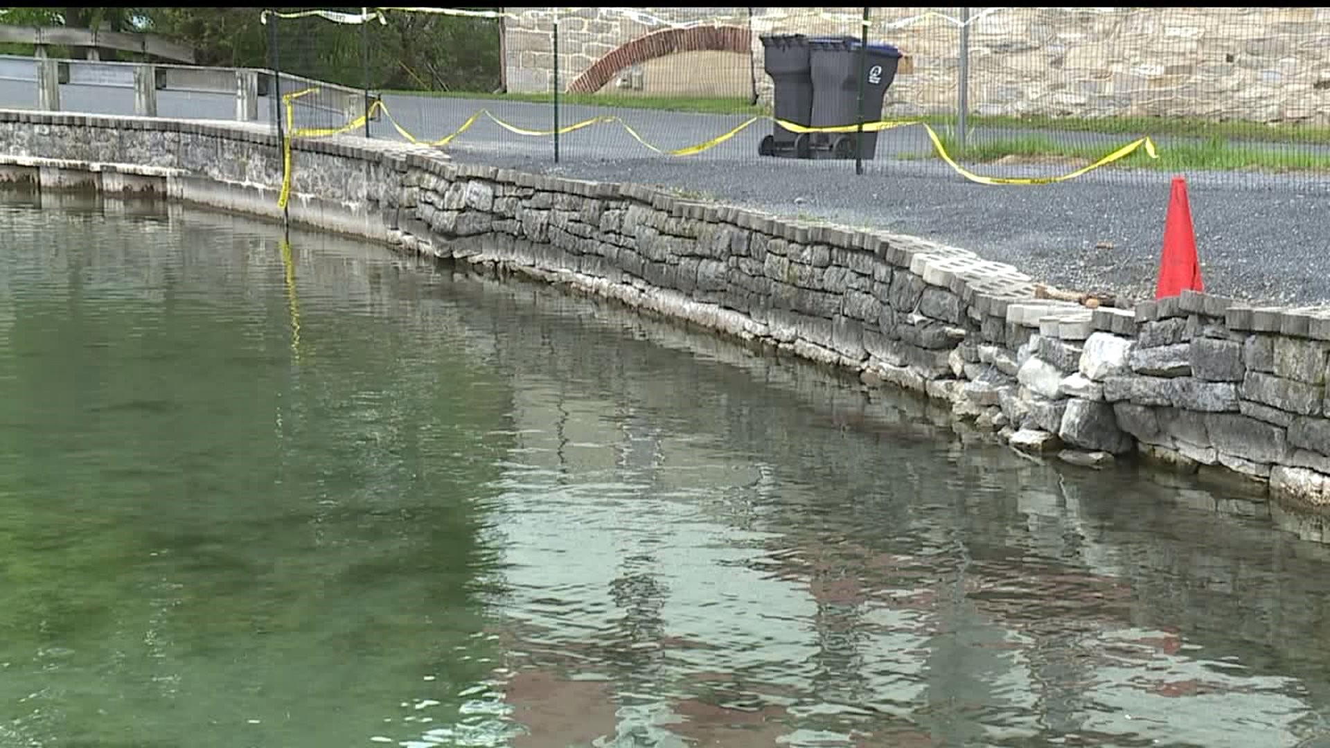 Community raising money to fix leaky dam at Children`s Lake in Cumberland Co.