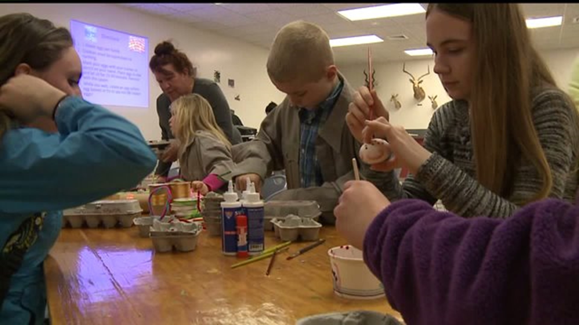 Local families learn the art of natural egg dyeing ahead of Easter