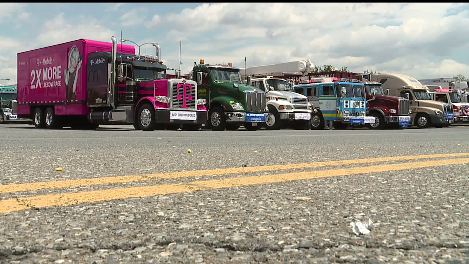 Mother`s Day Truck Convoy in Lancaster benefits Make-A-Wish foundation