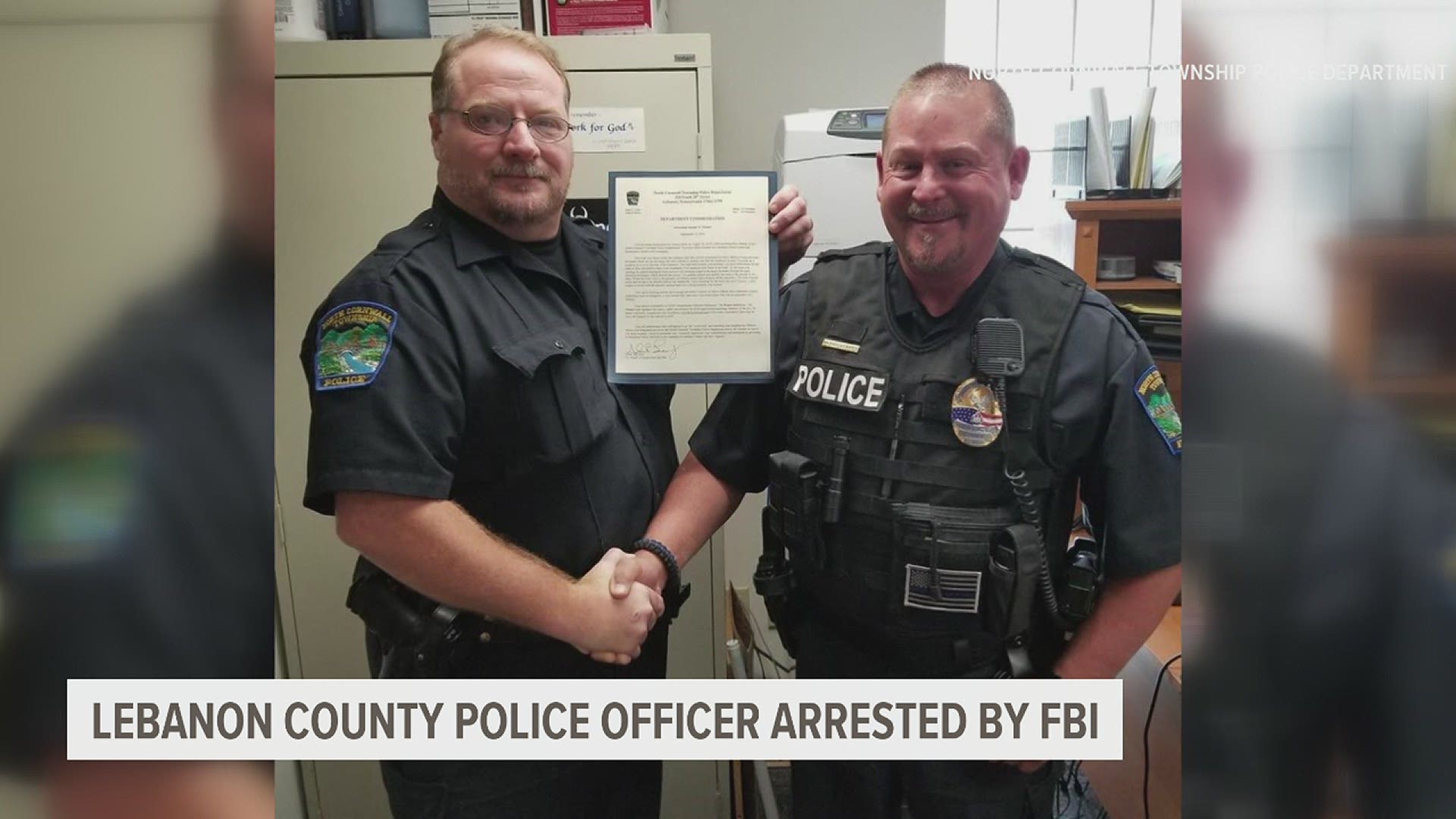 A North Cornwall Township police officer is now under arrest by the FBI, charged with numerous offenses for his involvement in the u-s capitol attack last month.