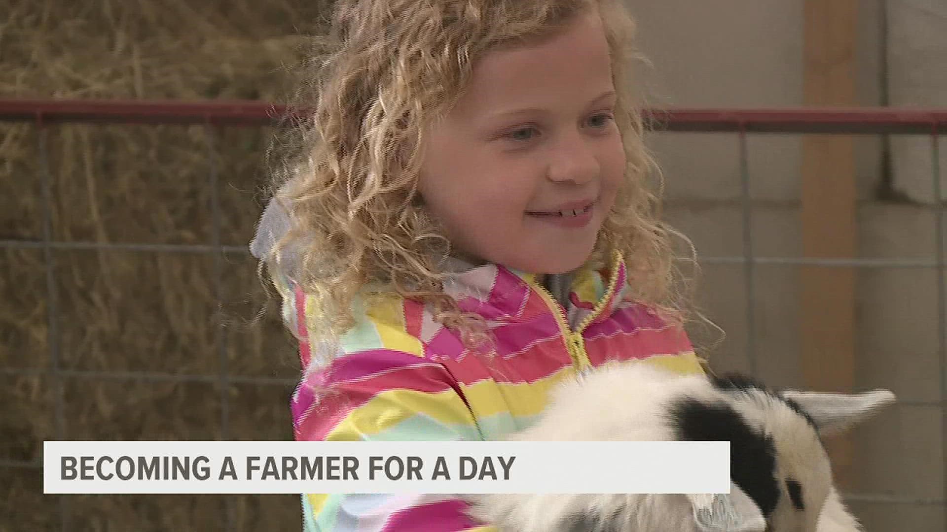 9-year-old Bella has congenital heart disease and her wish was to spend a day at a farm.