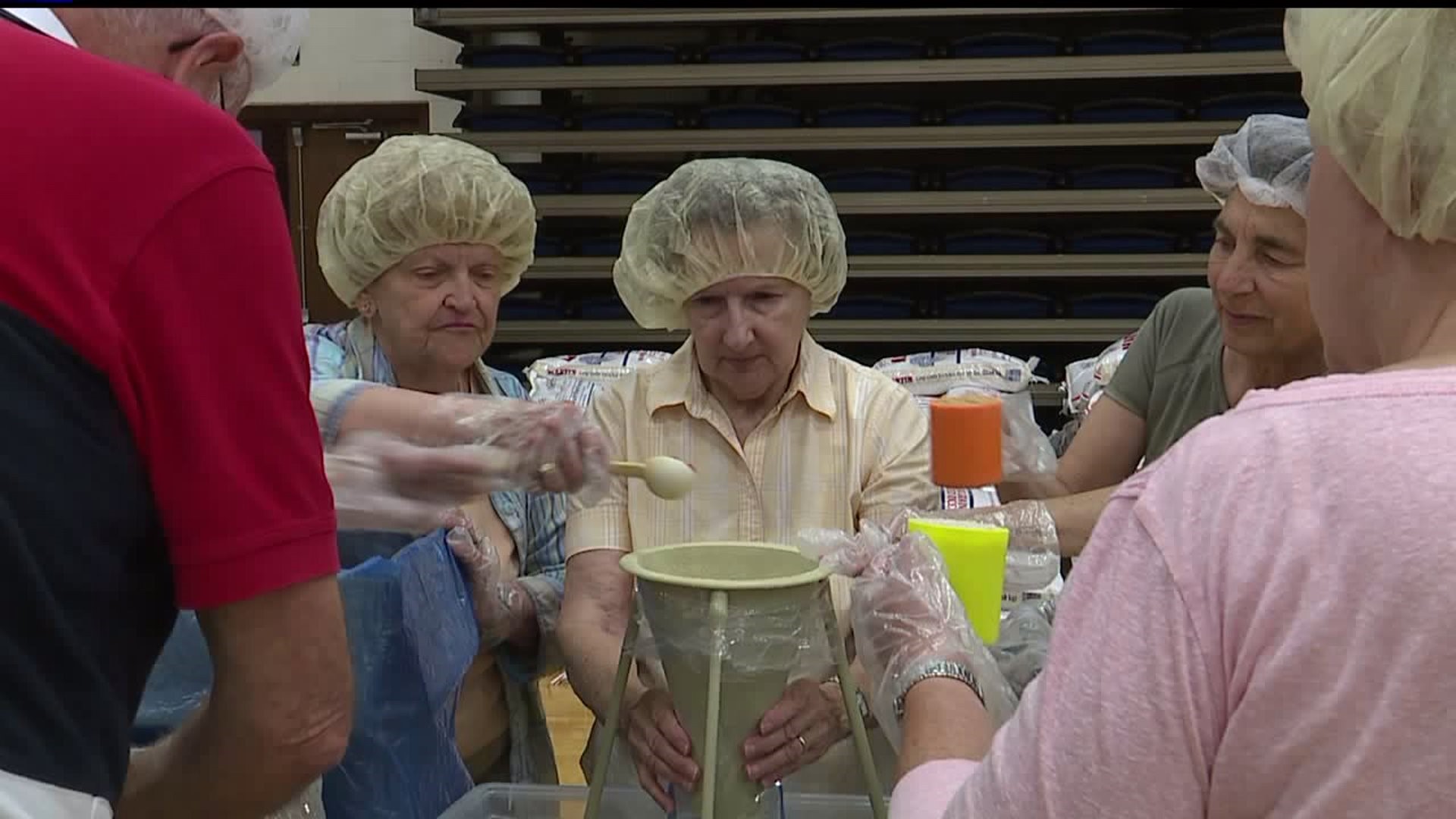 200,000 meals packed by local volunteers; will be shipped to Haiti
