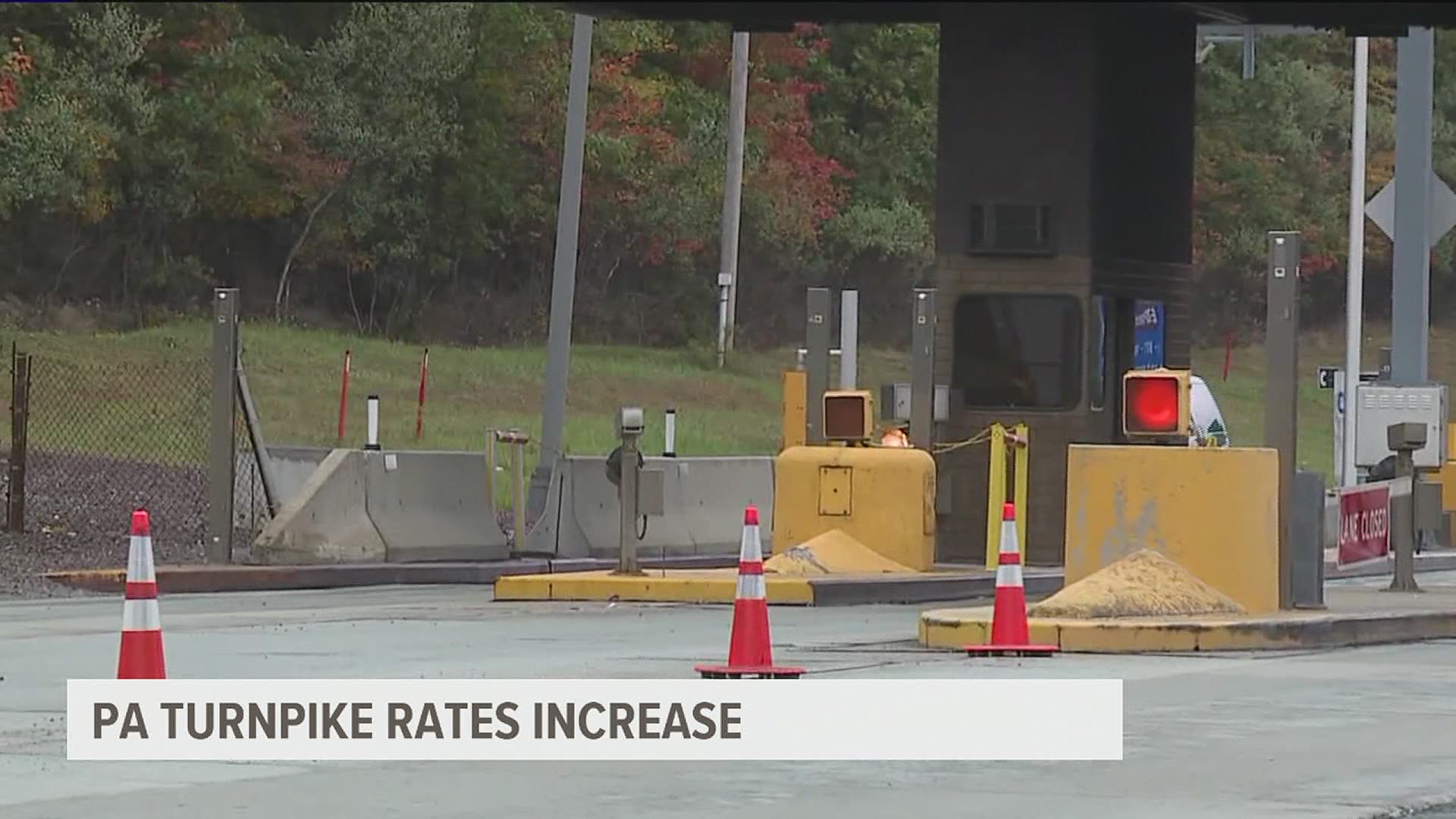 Rates increased 6 percent for all motorists using E-ZPass, plus an additional 45 percent increase for vehicles using toll by plate.
