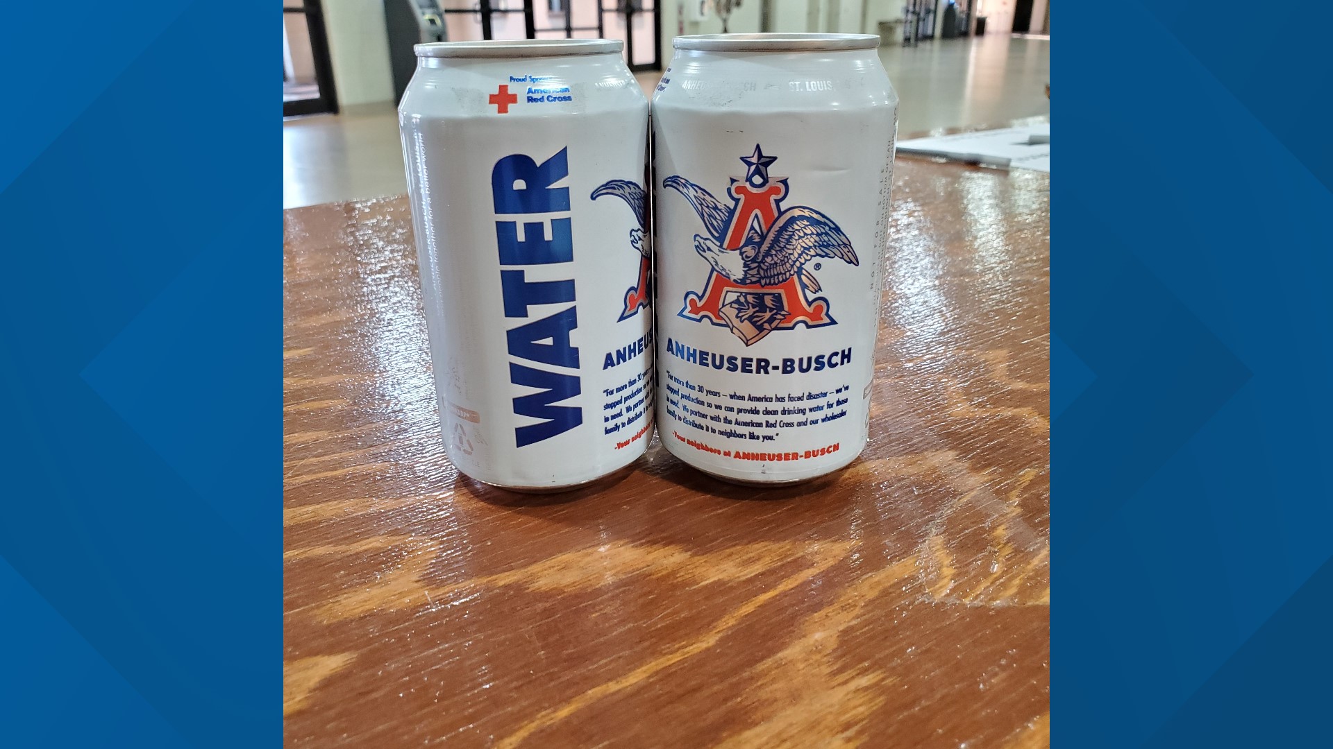 AnheuserBusch Emergency canned water donated to COVID19 testing site