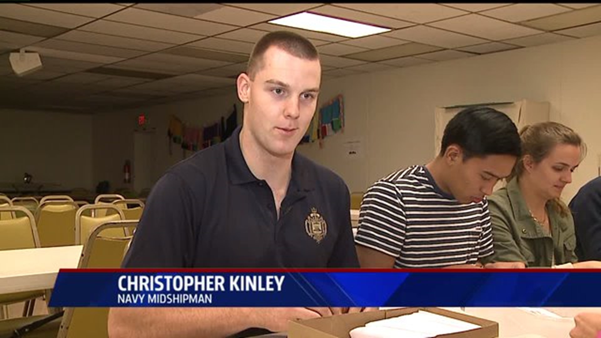 Navy Midshipmen give back on Veterans Day by helping the hungry
