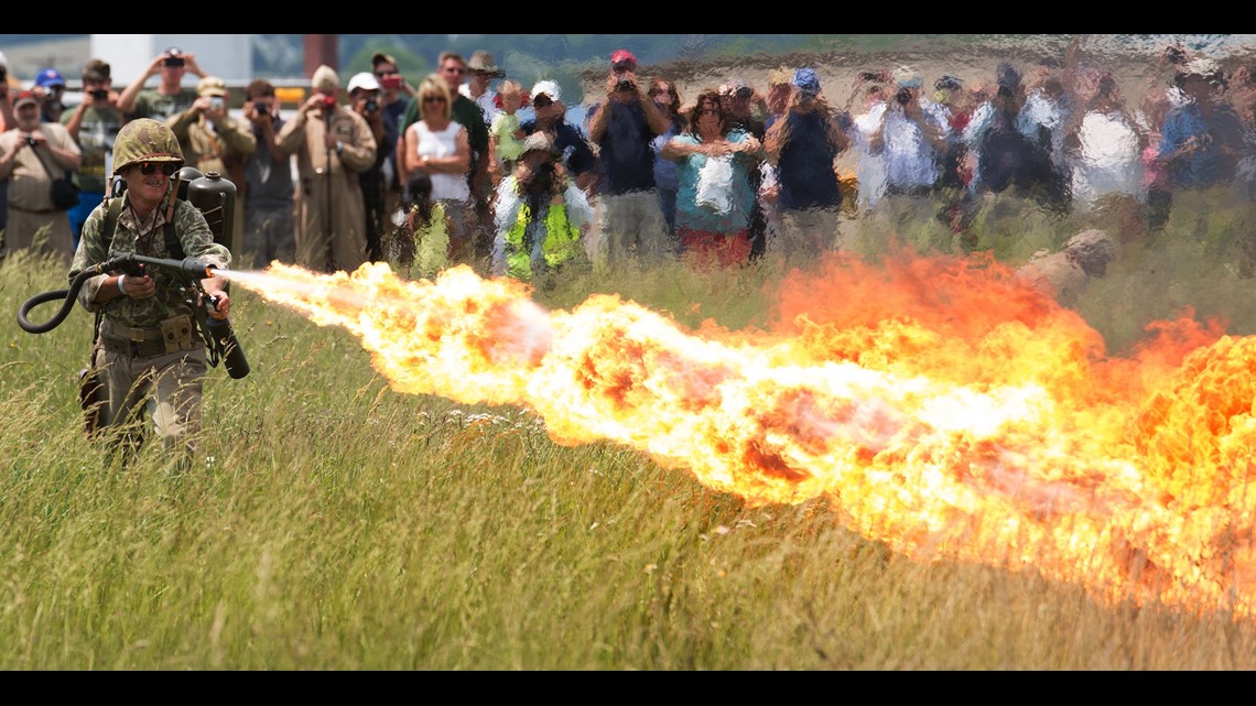 Flamethrowers, given up by military, are now being sold to the public