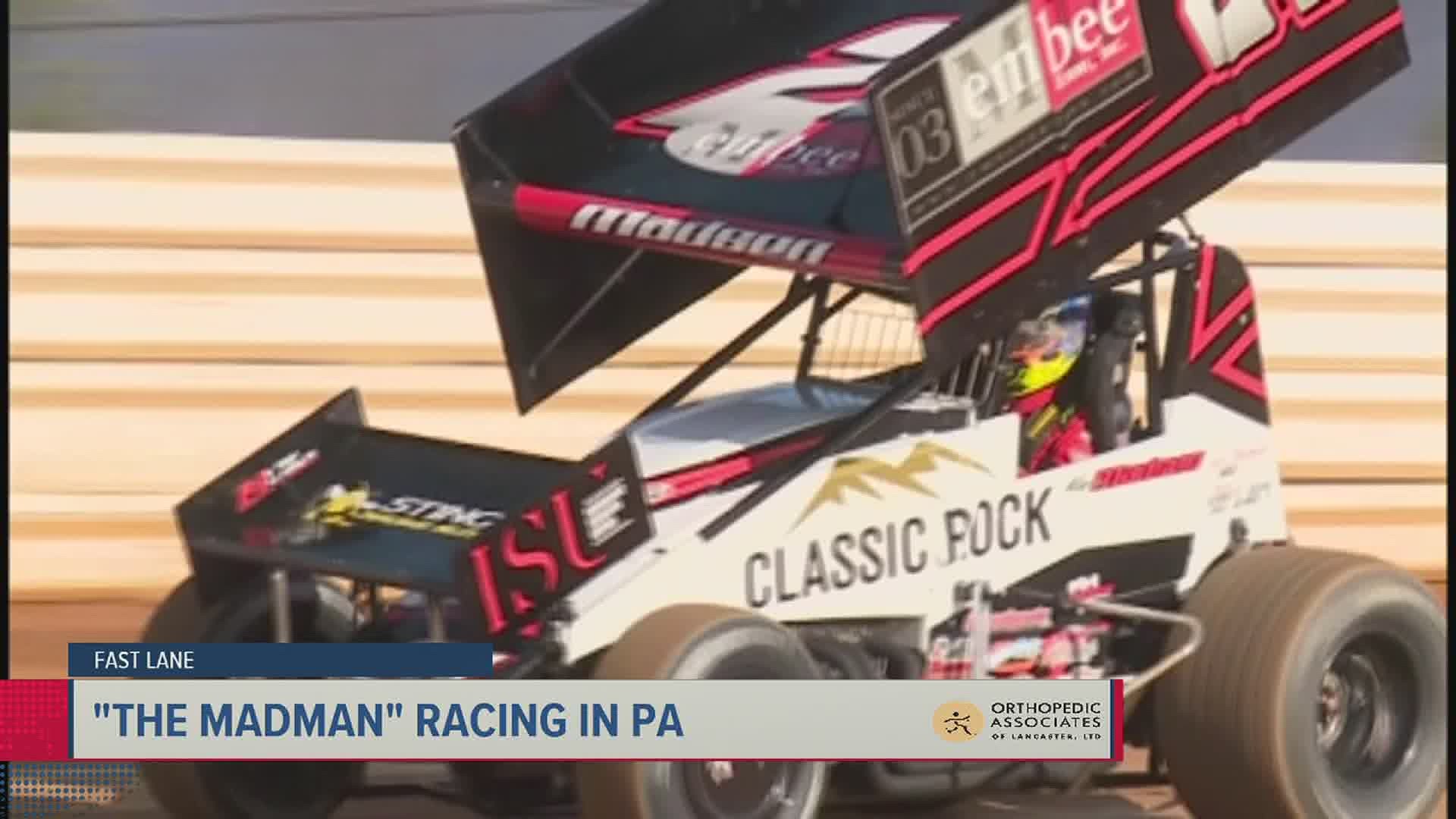 Kerry Madsen teamed up with Barshinger Racing to race in Central PA.