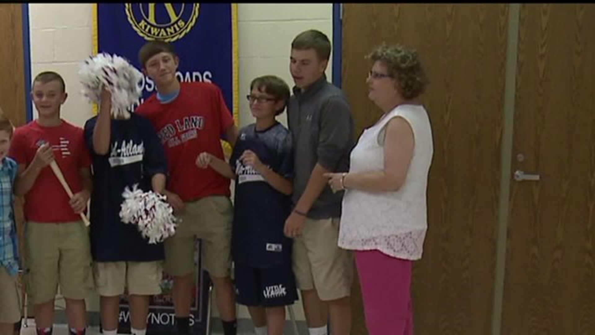 Crossroads Middle School Students return to school beaming with Red Land pride