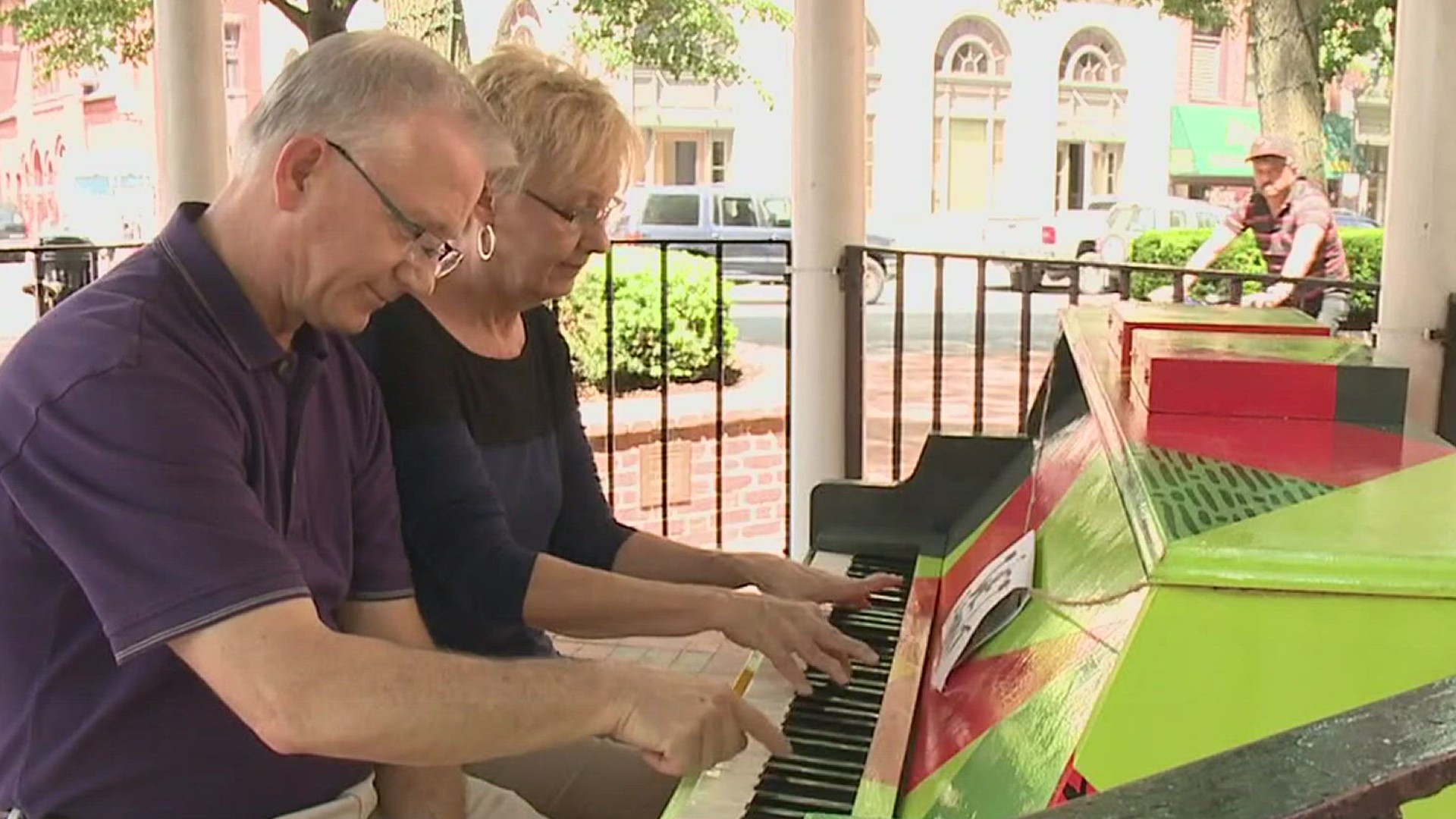 Pianos hit the streets and are available to play in Lancaster 24/7.