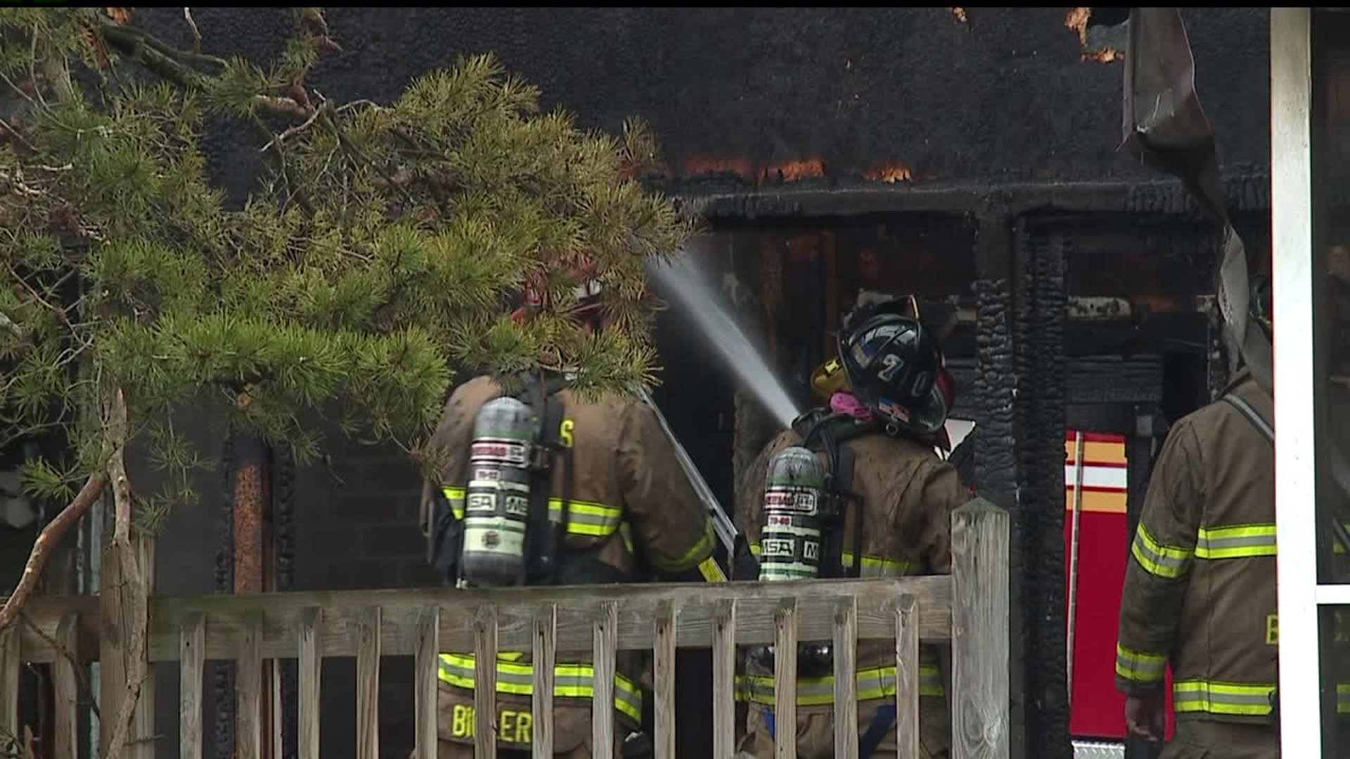 Dozens of firefighters called to battle two-alarm fire at Lancaster County home