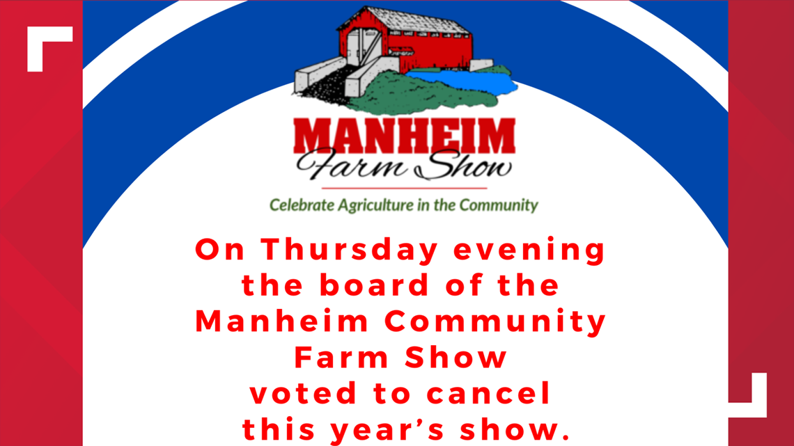 2020 Manheim Farm Show Cancelled Due To Covid 19 Concerns Fox43 Com