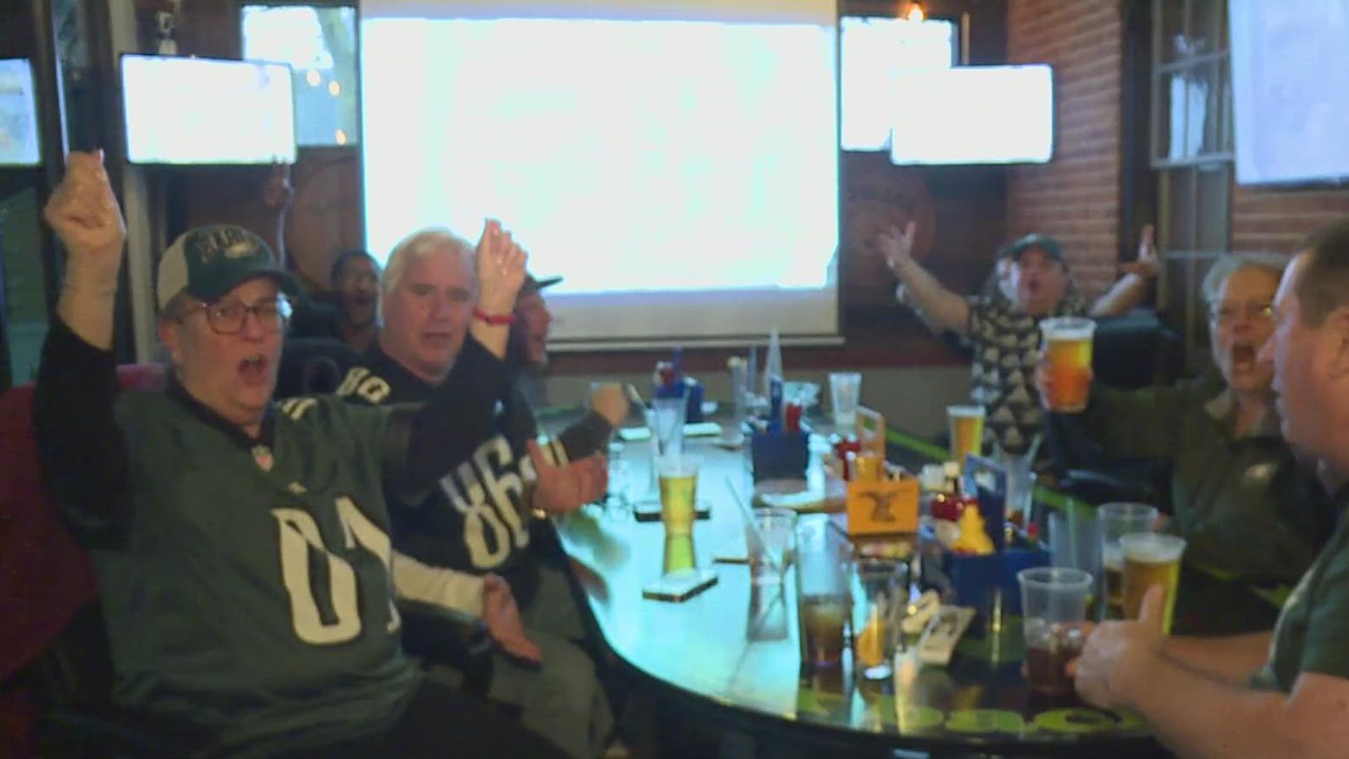 Eagles fans across south central Pennsylvania are flying high after the team punched their ticket to Super Bowl LVII.