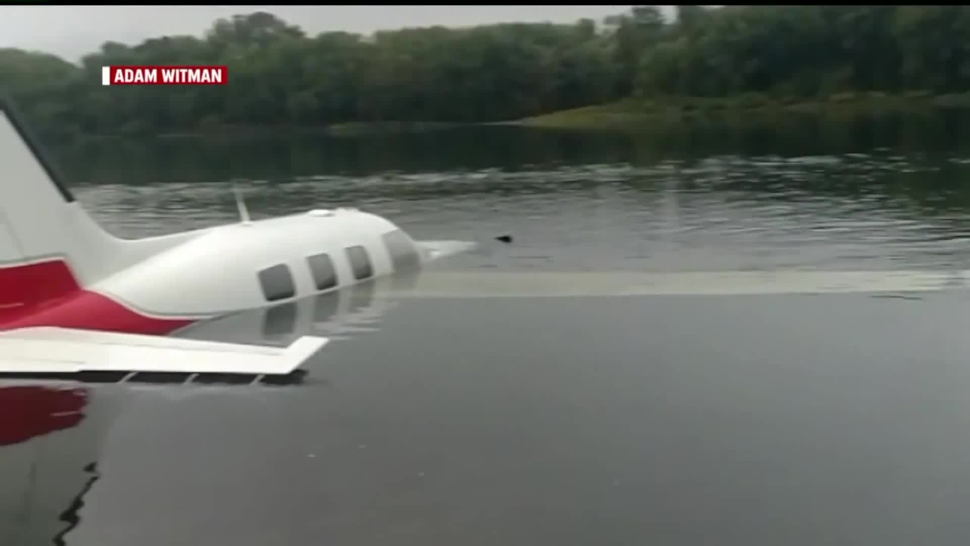 Plane that crash-landed into water remains in Susquehanna River