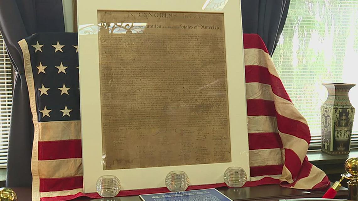 Rare copy of the Declaration of Independence on display in Lebanon ...