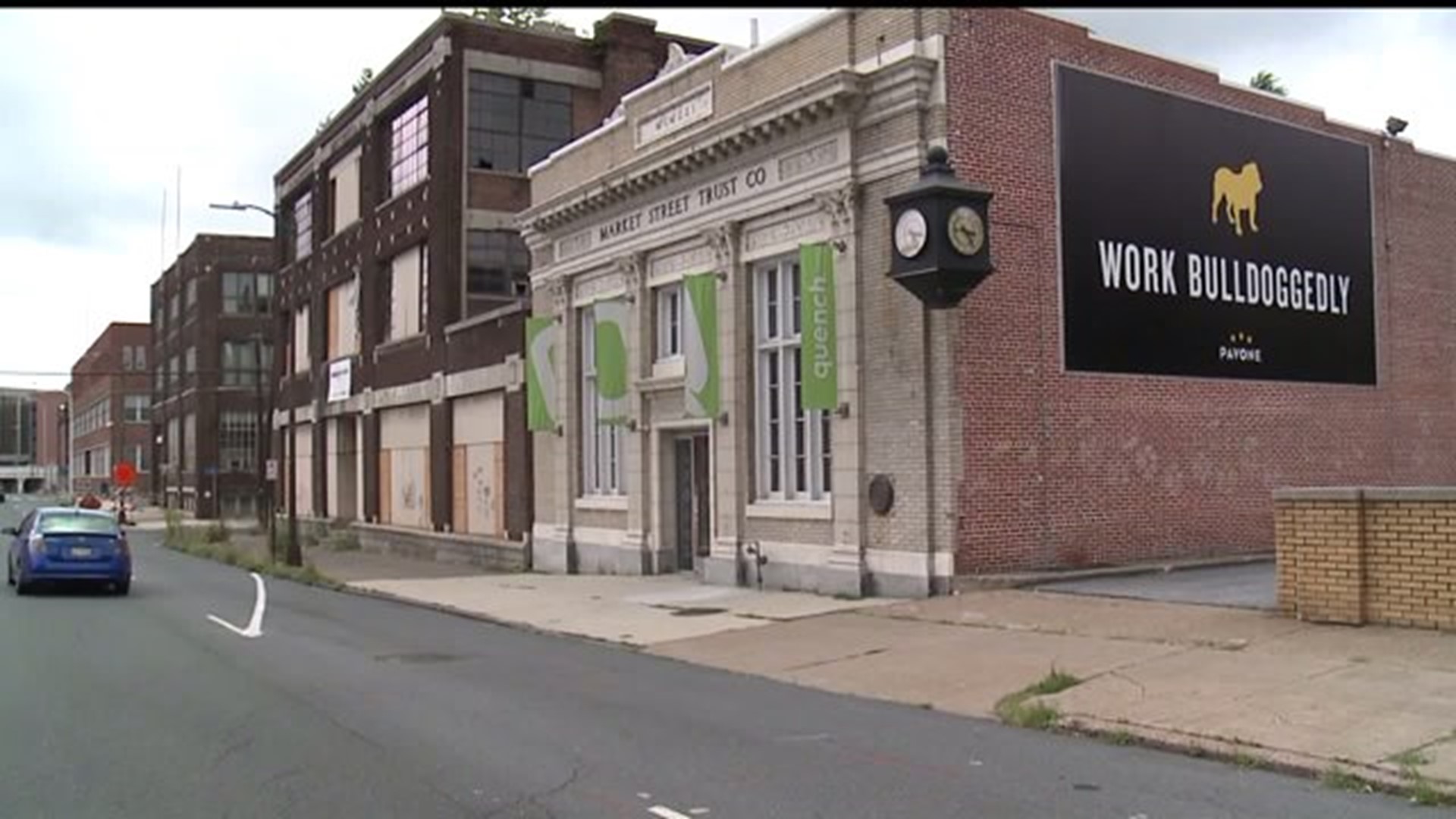 Harrisburg business plays along with Trump`s "war zone" statement; seeks donations
