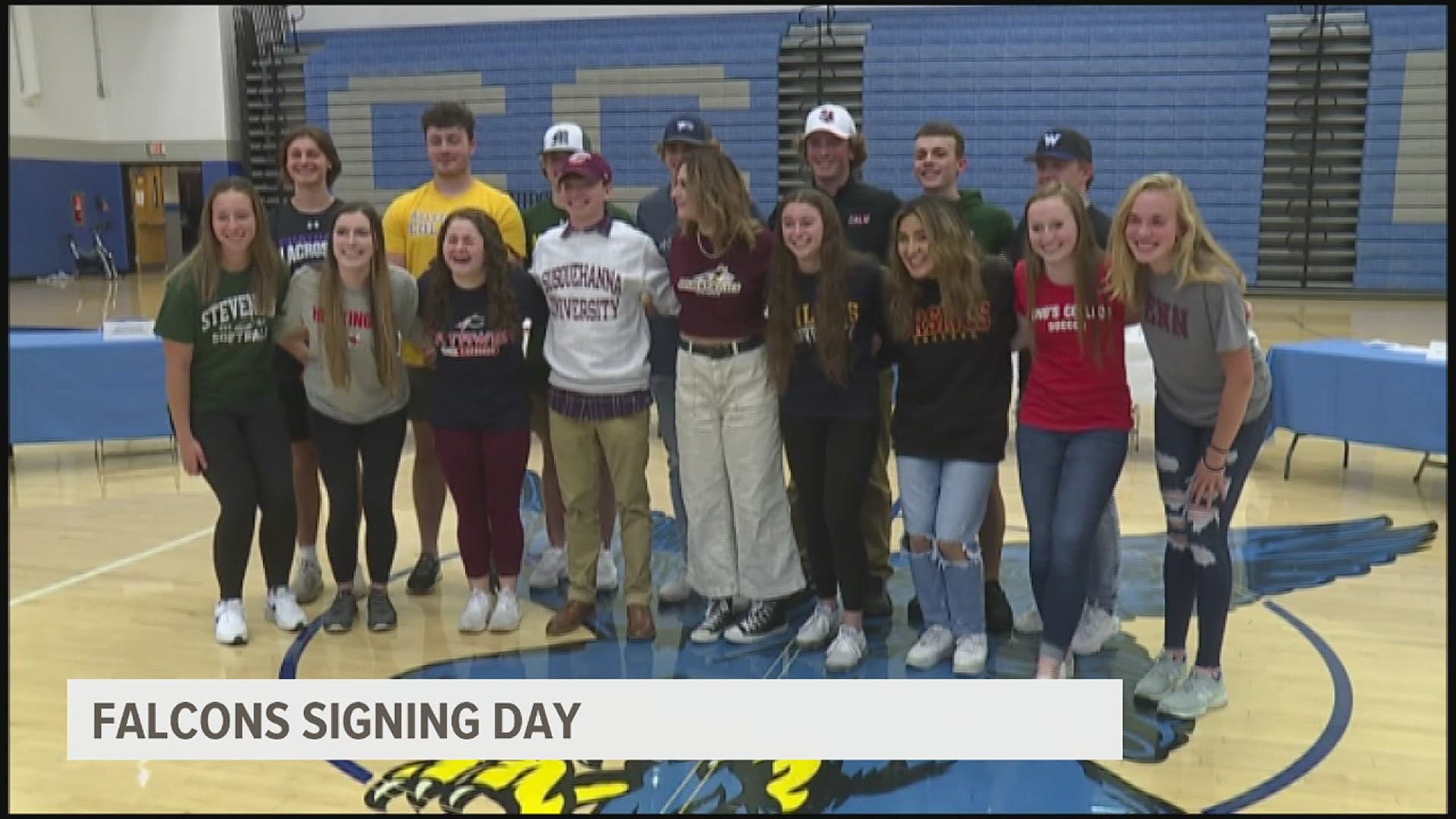 The student athletes cover eight different sports and are heading to schools in five states.