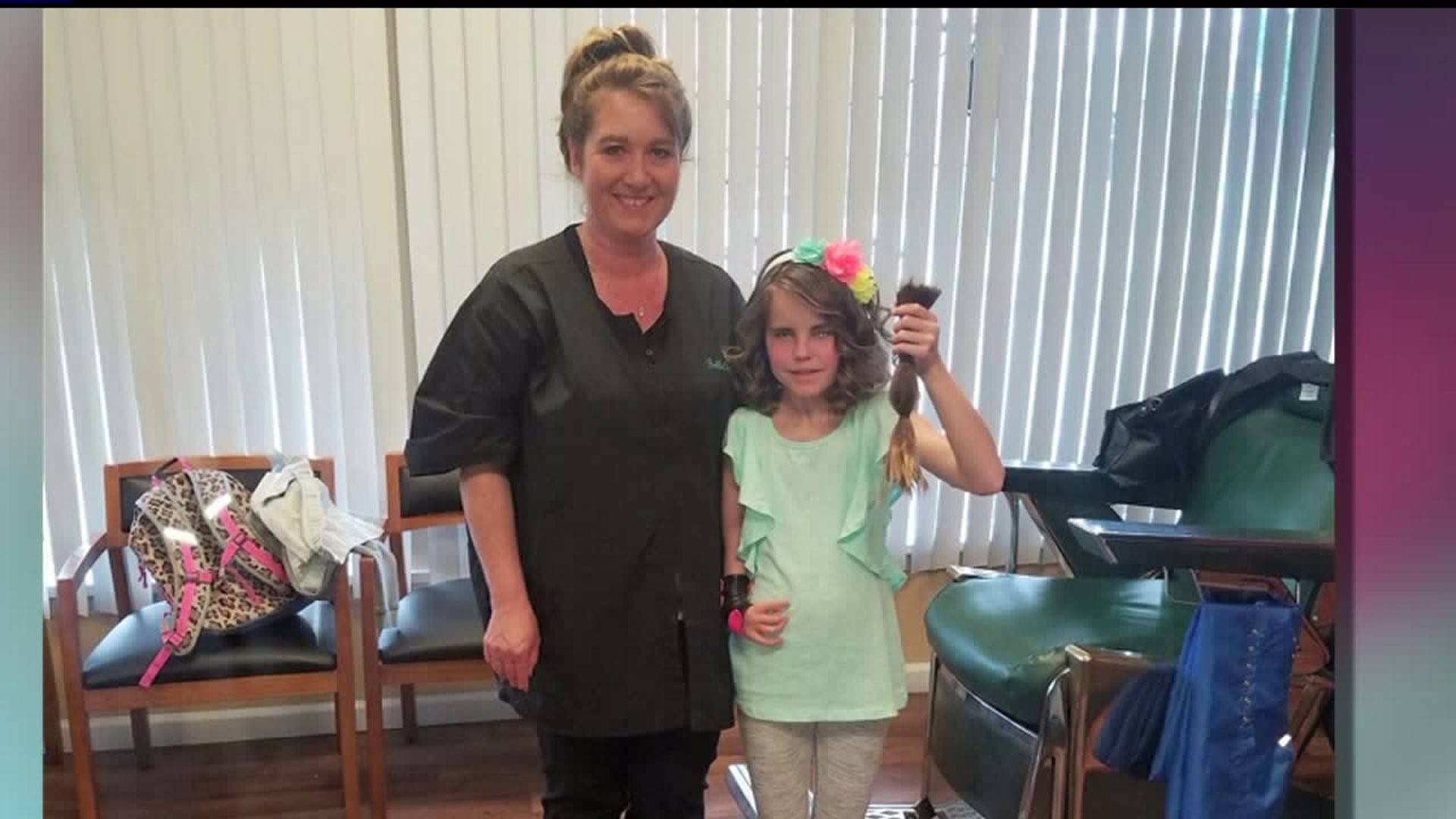 Young girl with disabilities, donates hair to help others fighting their own battles