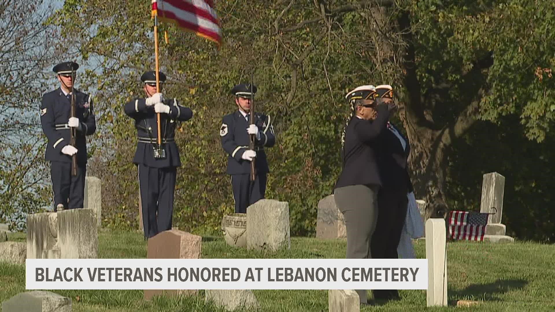 The veterans who fought in World War I, World War II, and Vietnam were given new headstones and proper military honors.