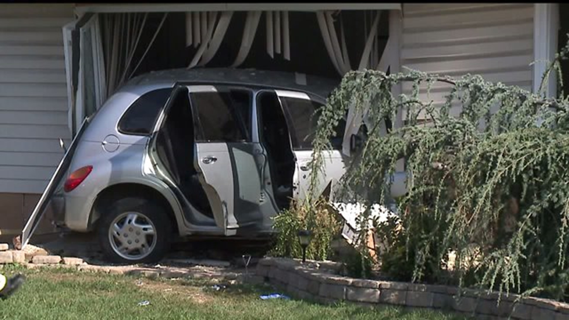 One man hospitalized after car slams into a house in York County