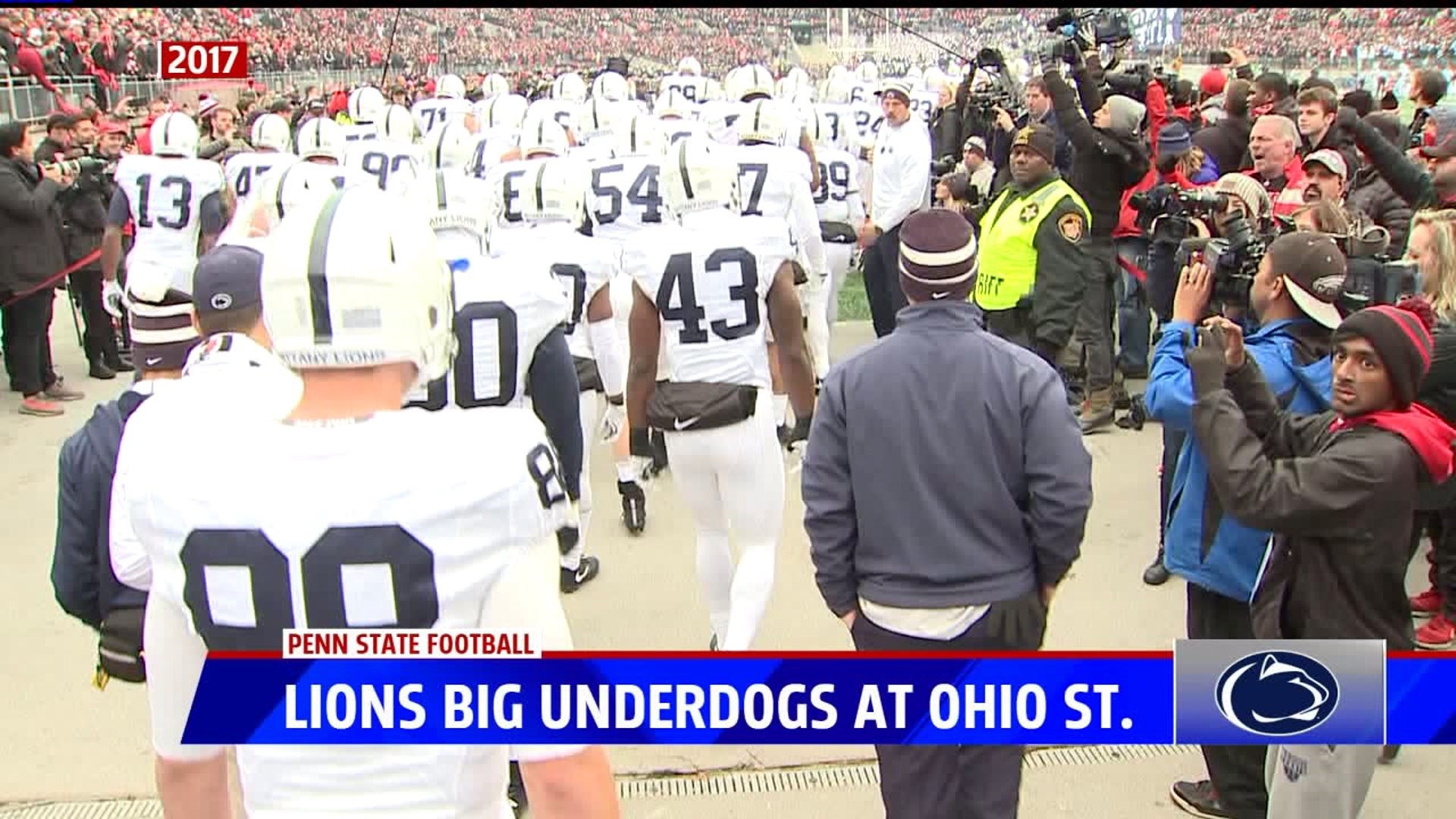 Penn State players not worried about being underdogs heading into matchup with Ohio State
