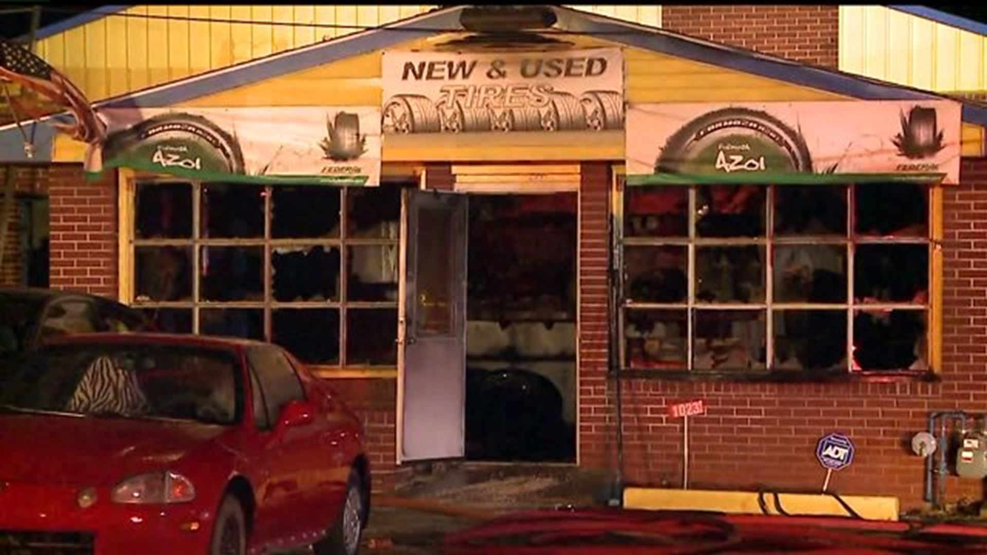 None injured after fire rips through auto shop in Lancaster City