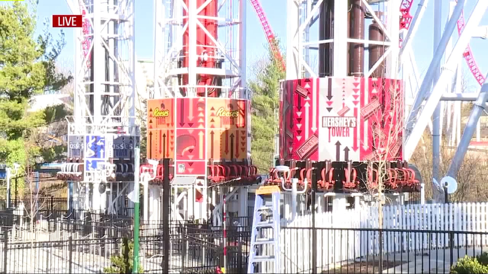 Getting ready for the big spring debut at Hersheypark in Dauphin County