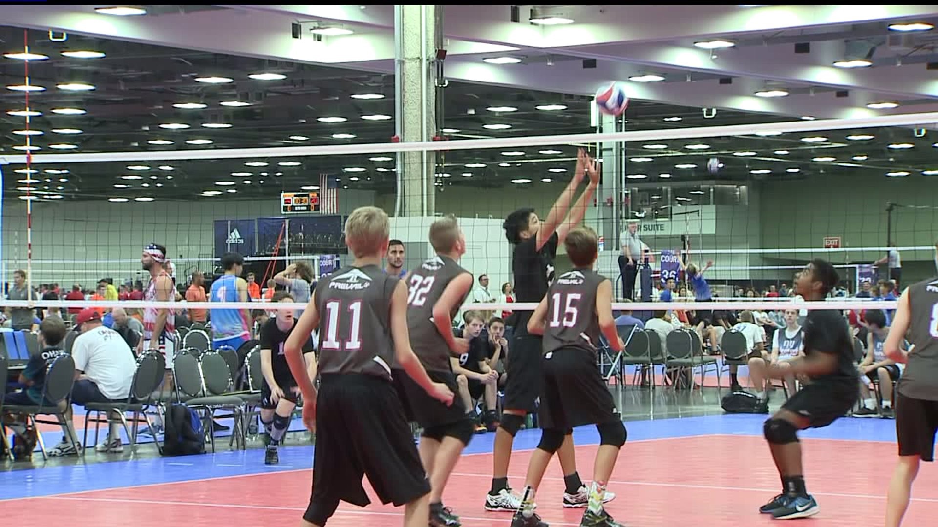Prevail Volleyball on the Court at USA Boys Junior Volleyball