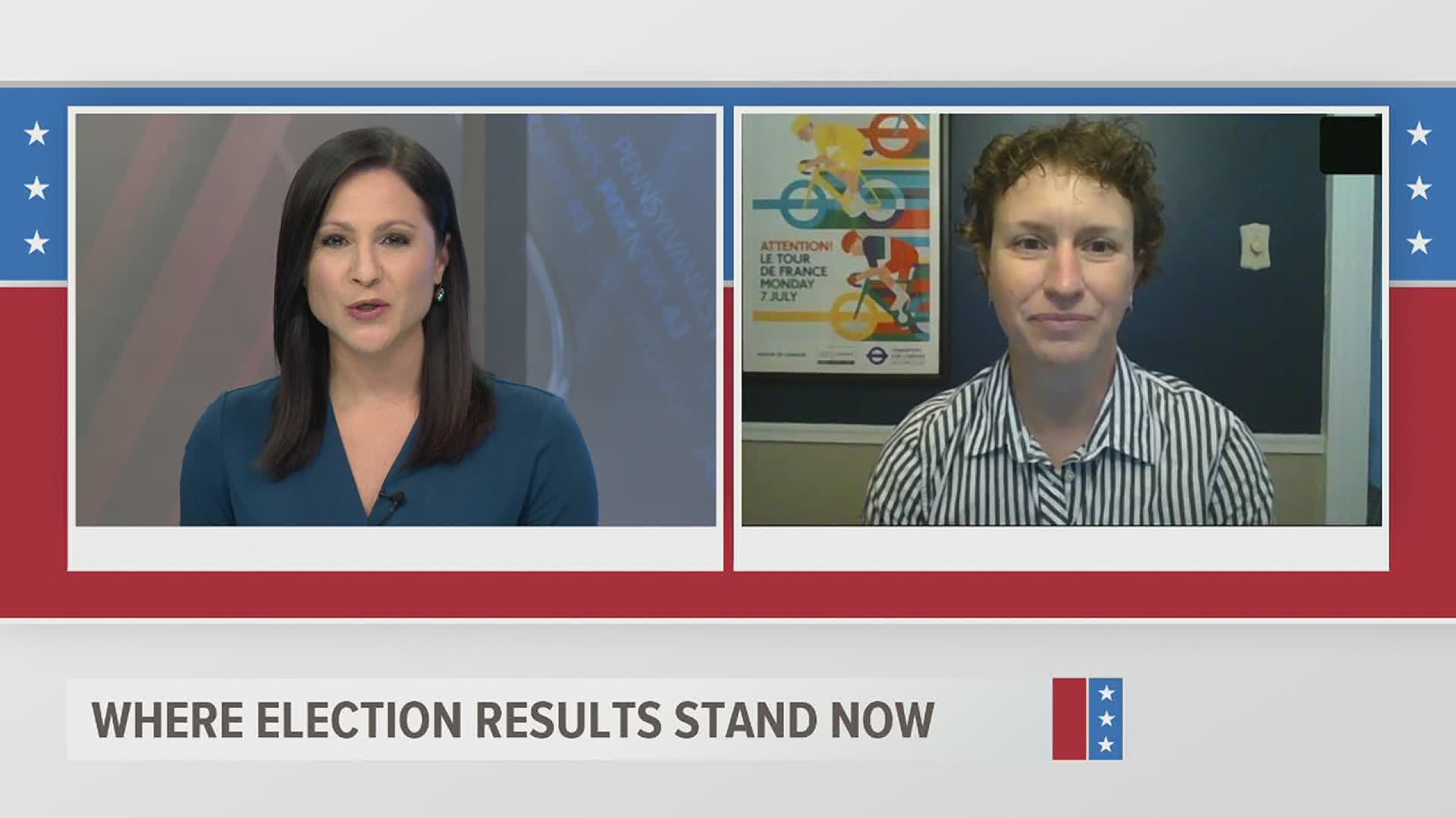 Dr. Sarah Niebler provides answers to PA election result latest.
