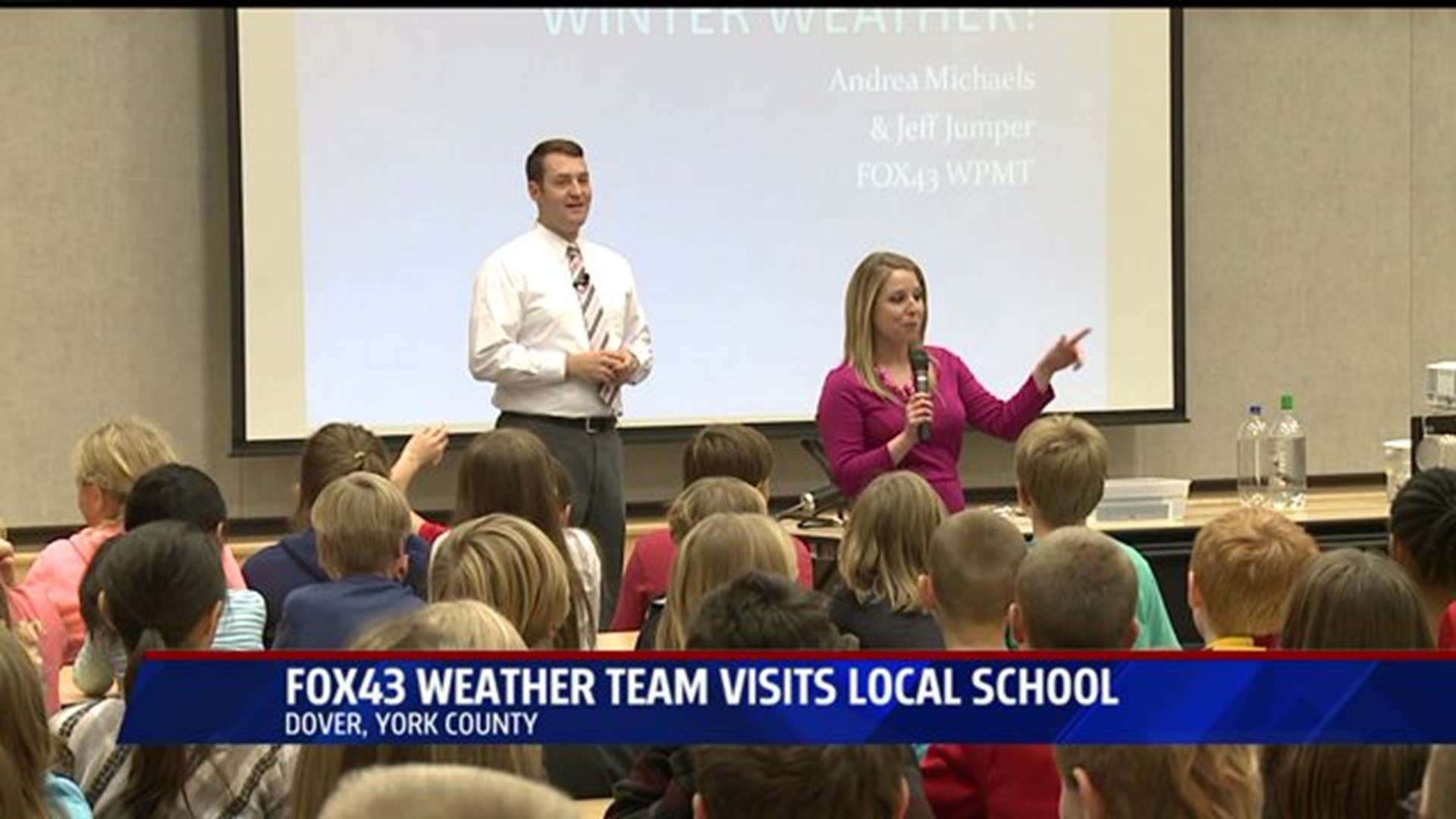 FOX43 weather team visits Dover Elementary