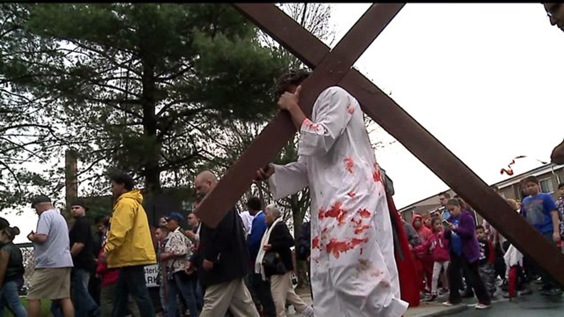 Local church brings Stations of the Cross to Lancaster city streets in honor of Good Friday
