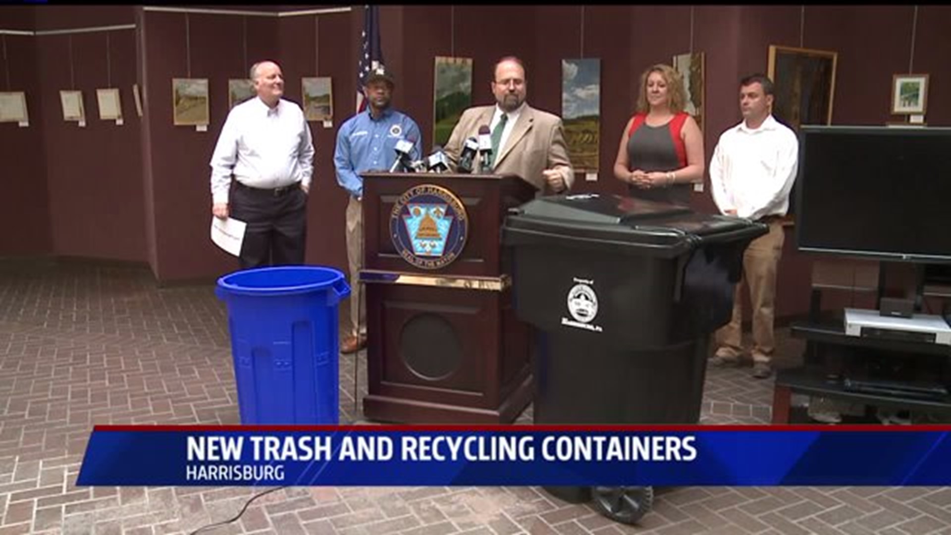 Cleaning up Harrisburg with new trash cans