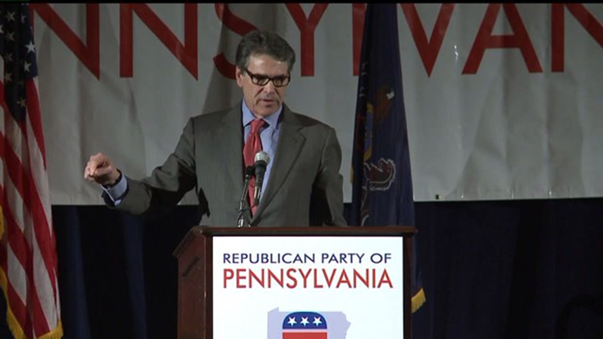 Former Texas Governor Rick Perry Speaks in Harrisburg