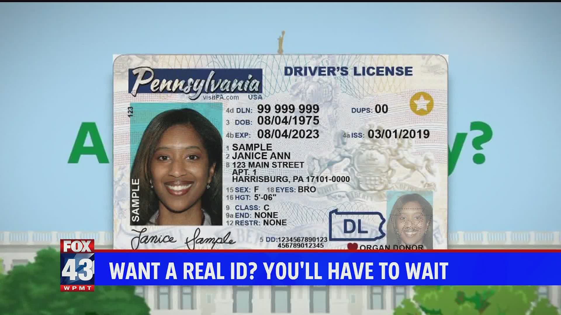 PennDOT has hit pause on new REAL ID cards during COVID-19 mitigation efforts