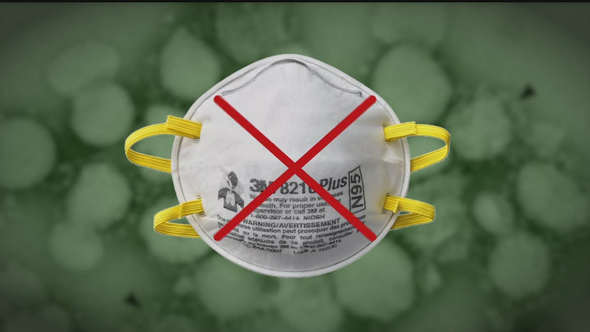 Face masks don't protect the public from coronavirus, health officials say.