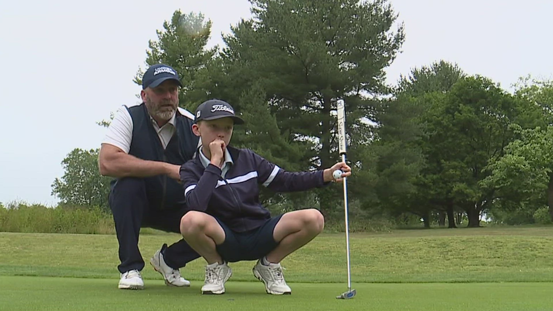 11 year old Cole Miller nailed his first hole in one taking up the game of golf after his father