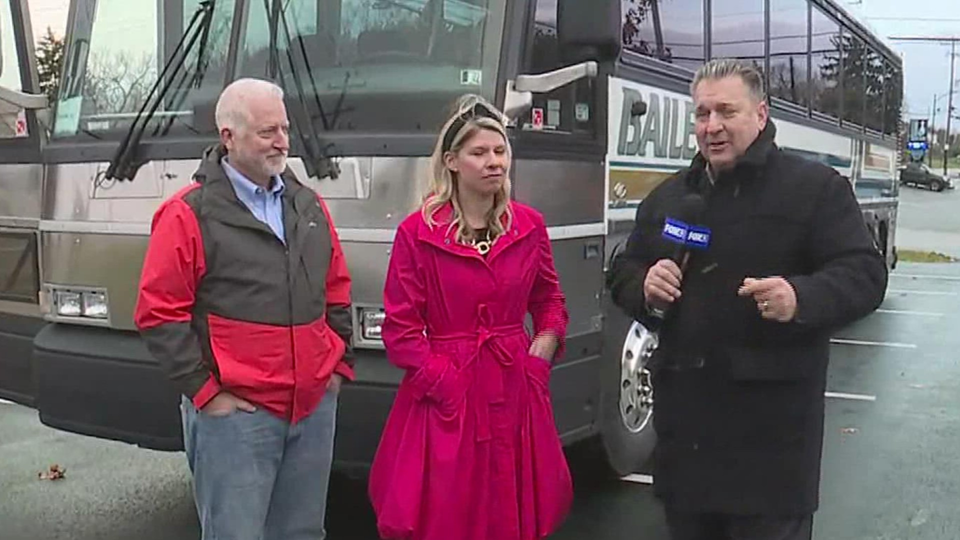 On Monday, Bailey Coach, with the help of FOX43's Evan Forrester, announced the winner of the bus.