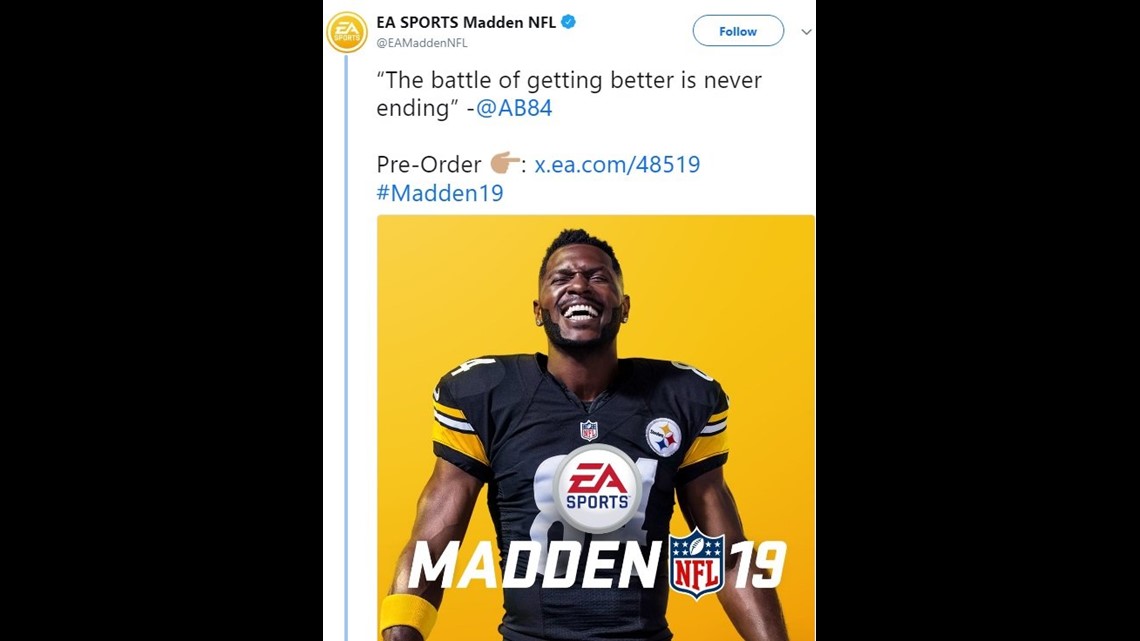 Steelers wideout Antonio Brown honored to be on Madden NFL 19 cover