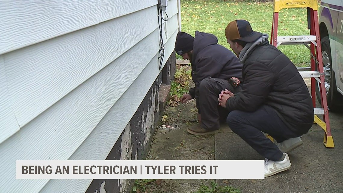 Tyler tries being an electrician | fox43.com